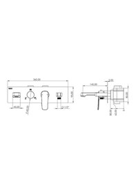 Resim Teska Life Pro Üç Yönlü Duş Seti-full Siyah Siyah 