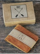 Resim matleather Gerçek Deri 6 1 Minimal Cüzdan - Antik Kahve 