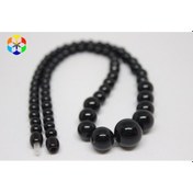 Resim Onix (Oniks) Taşı Kolye Kehribar Klipsli 