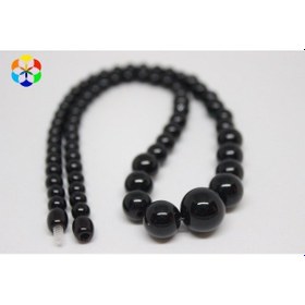 Resim Onix (Oniks) Taşı Kolye Kehribar Klipsli 