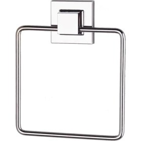 Resim Tekno-tel Yapışkanlı Banyo Kare Havluluk Askılık Kolay Montaj Krom EF234 