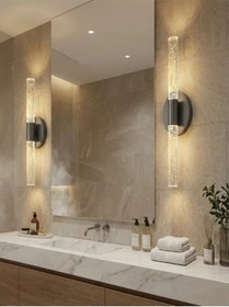 Resim Bhbackhome Bubbleflux Large Şık Tasarım Modern Ledli Aplik 51 Cm Antrasit Elektrikli Kumandalı Antrasit 