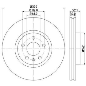 Resim Hella Pagid 8dd 355 117-191 8r0615301f Volkswagen Tüm Araçlar Ön Disk A4 A5 08>320x28 