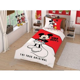 Resim Taç Lisanslı Nevresim Takımı Disney Mickey Çek Canlandır 