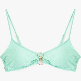 Resim Koton Astarlı Aksesuar Detaylı Dokulu Askılı Bikini Üstü Yeşil 5sak10102mm Yeşil 