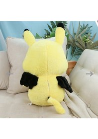 Resim Korsan Pikachu Peluş Oyuncak 45cm Tüylü Yumuşak Kumaş Uyku Arkadaşı Pokemon Peluş Bebek Çok Renkli 
