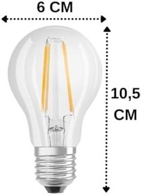 Resim Osram Value CLA 60D LED Ampul, 6,5W, E27, Warm White, Dimli, 5 Adet 