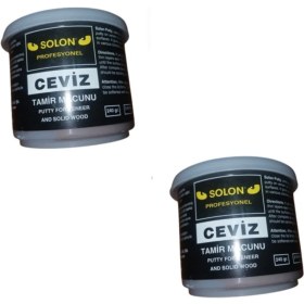 Resim 2 Adet Çok Amaçlı Ahşap Parke Masa Sehpa Çizik Çok Amaçlı Tamir Dolgu Macunu Ceviz 240 gr 
