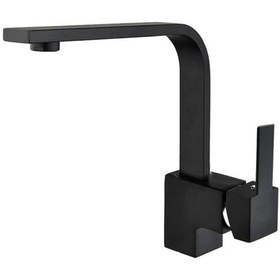 Resim Sardıcı Montana Serisi Kare Lavabo Bataryası Siyah 