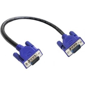 Resim Mena Rise 50 cm VGA Kablo Kısa VGA Kablo Erkek Erkek Yarım Metre VGA Kablo 