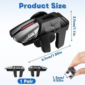 Resim Pubg Mobil Oyun Tetikleyici Taşınabilir Oyun Oyun Pedi Seti, 6 Parmaklı Cep Telefonu Kontrolü Joystick, Mobil Oyunlarda İlerleme için Oyun Aksesuarı, Akıllı Telefonlar için Evrensel 