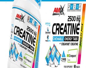 Resim Amix Performance Creatine 2500 mg Chewable Energy Tabs 