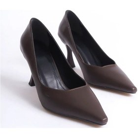 Resim Trendella Kadın Mat Acı Kahve Stiletto Tr08ms27l Siyah 