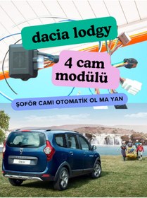 Resim Yerlikit Dacia Lodgy Uyumlu 4 lü Cam Kaldırma modülü Şoför camı otomatTİK OLMAYAN 