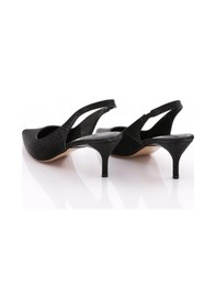 Resim Dgn 5011 Arkadan Bağlamali Topuklu Ayakkabi Siyah İthal 