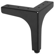 Resim Dekor Metal Siyah Mobilya -koltuk - Baza Ayağı Ayarlı 12,5 Cm 1 Adet Masa Ayakları Siyah Diğer 