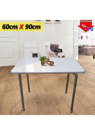 Resim Depolife Yemek Masası Katlanır Bahçe Masası Yemek Masası Masası 60X90Cm 