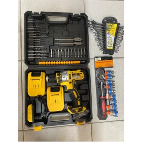 Resim Kablosuz 3'lü Tamir Seti, Şarjlı Matkap, Lokma ve Anahtar Uçlar, 2 Yıl Kullanım Avantajı 