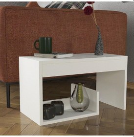 Resim Dekorister Sister Koltuk Yan Sehpa Beyaz 