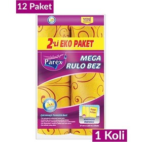 Resim Mega Rulo Temizlik Bezi 2'li Eko 12 Paket 1 Koli Gri 