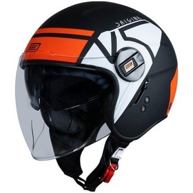 Resim Origine Alpha V5 Açık Motosiklet Kaskı-11355 Kırmızı - Beyaz - Siyah 