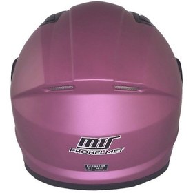 Resim Motoanl Full Face Ce Sertifikalı Child Motor Kask Fuchsia Pembe 
