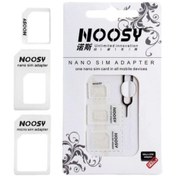 Resim NOOSY Nano Ve Micro Sim Kart Aparatı, Dönüştürücü Sim Adaptörü 4'lü Set - Çoklu Aparat Sim Aparatı 