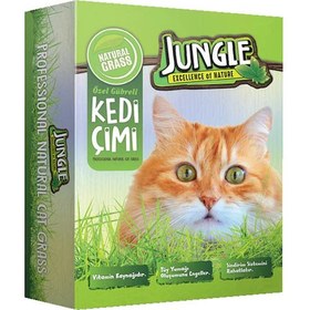 Resim Jungle Kedi Çimi Kutulu (Fileli) 
