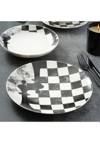 Resim Güral Camelıa 4 Parça Sıngle Yemek Takımı Satranç Şah 