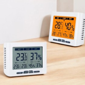 Resim Normadia Yüksek Çözünürlüklü Geniş Ekranlı Sıcaklık ve Nem Ölçer 