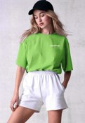 Resim Keywest Büyük Beden Mdfrnthng Berlin Studio Baskılı Beyaz Oversize T-shirt 