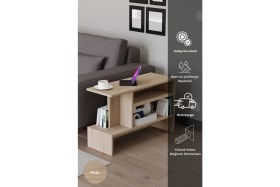 Resim Hofga Sümela Raflı Yan Sehpa - Gazetelik, Dergilik, Kitaplık 