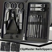 Resim Nail Clipper Set Beauty Tools, 8/15/24 adet içerir, Taşınabilir Seyahat Kutusu Seti, Profesyonel El ve Ayak Tırnak Kesme Seti ve Seyahat Güzellik Aracı Seti 