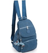 Resim Küçük Boy Krinkıl / Klinkır Su Geçirmez Uzun Askılı Çok Gözlü Günlük Kadın Sırt Çantası Mavi 12-4g Mavi 