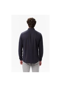 Resim Erkek Siyah Classic Fit Gömlek-11421 Siyah 