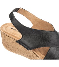 Resim Hush Puppies Aina (624254) Anatomik Taban Topuk Dikeni Dolgu Topuk Kadın Sandalet 