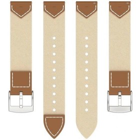 Resim Cloud011 Kaysı Kahverengi 18mm Kadın Denim Akıllı Saat Kayışı Garmin Huawei Uyumlu 