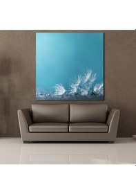 Resim Tılsımlı Çiçek Kanvas Tablo 200x200cm 