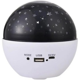 Resim Ilkeshop Müzikli Yıldız Yansıtmalı Dekoratif Gece Lambası Gökyüzü 
