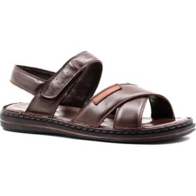 Resim Fast Step Hakiki Deri Erkek Klasik Sandalet 128MA216 
