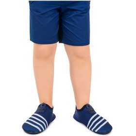 Resim Kiko Kids Enigma Havuz Plaj Erkek Çocuk Deniz Ayakkabısı 7501 Lacivert - Beyaz Lacivert - Beyaz 