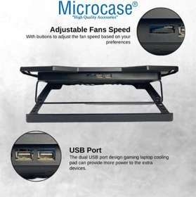 Resim Microcase Yükseklik ve Hız Ayarlı Notebook Laptop Soğutucu Stand 4 Fanlı - AL3498 