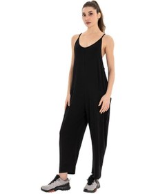 Resim Inguz Cep Detay Yoga Şalvar Tulum Siyah 