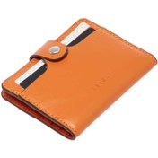 Resim Turuncu Deri Unisex Kredi Kartlık - S1KK00001653-T6T 