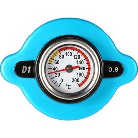 Resim Lasonstiges 0.9 Bar Termostatik Radyatör Kapağı Kapağı, Römork Kaldırma Kamyonu İçin Su Sıcaklık Göstergesi İle 