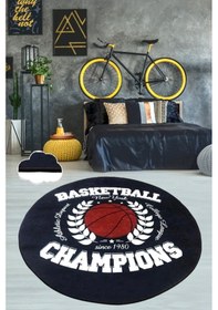 Resim Champions 140X140 Cm Yıkanabilir Çocuk Ve Bebek Halısı Çok Renkli 