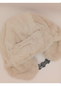 Resim Kadın Kışlık Peluş Kalpak Şapka Bej 