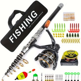 Resim Dönen balıkçılık çubuğu ve makara kombinasyonu 1.8-3m teleskopik çubuk 5.2:1 makara balıkçılık ekipmanları seyahat balıkçılık ekipmanları aksesuar kiti, Balıkçılık Çubuğu ve Makara Kombinasyonu, Balıkçılık Çubuğu ve Makara Seti, Dönen Balıkçılık Makarası, Hassas Döküm, Hafif Ekipman, Yüksek Kaliteli Makara, Pürüzsüz Saklama, Spincast Makarası, Açık Hava Sporcuları, Hareket Halinde Balıkçılar 