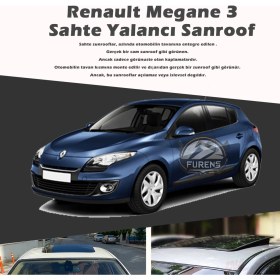 Resim Fruens Renault Megane 3 Parlak Siyah Yalancı Çakma Sahte Sunroof 