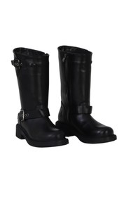 Resim Bueno Shoes Siyah Deri Kadın Topuklu Çizme 39wc2208 